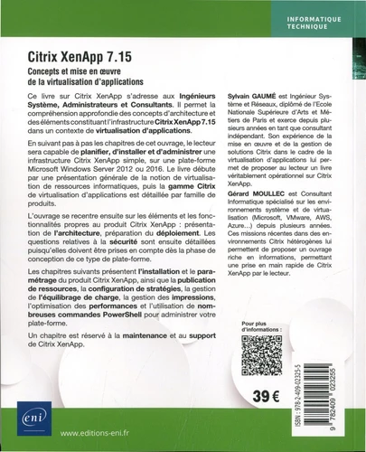 Citrix XenApp 7 15 Concepts et mise en oeuvre de la virtualisation dapplications2