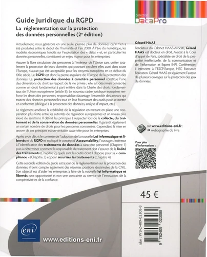 Guide Juridique du RGPD La reglementation sur la protection des donnees personnelles2