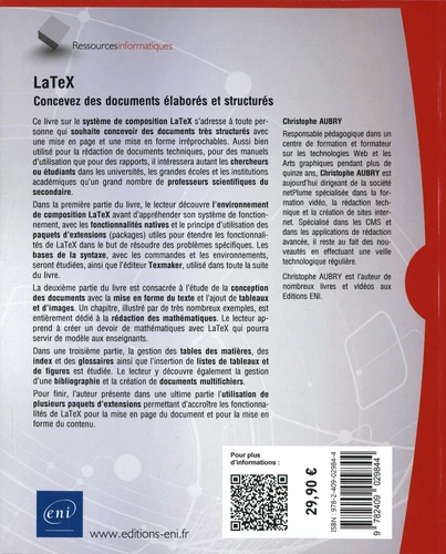 LaTex Concevez des documents elabores et structures2