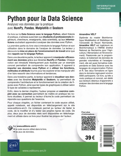 Python pour la Data Science Analysez vos donnees par la pratique avec NumPy Pandas Matplotlib et Seaborn2