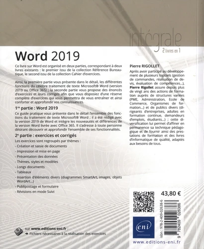 Word versions 2019 ou Office 3652