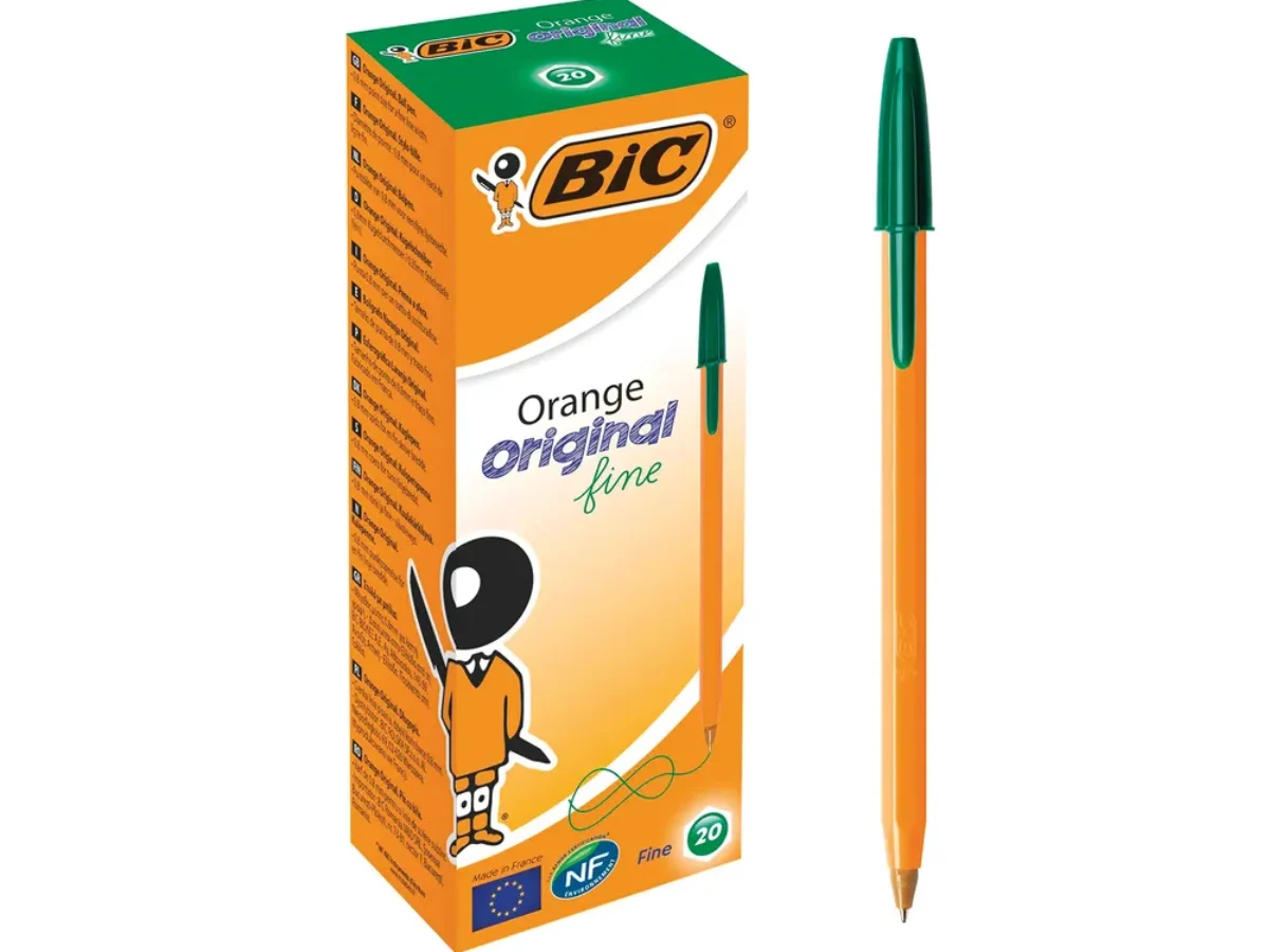 Lot de 20 stylos à bille Bic - Vert Citron