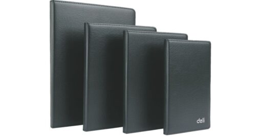 leather notebook line deli 205x143mm 80 sheets og 119