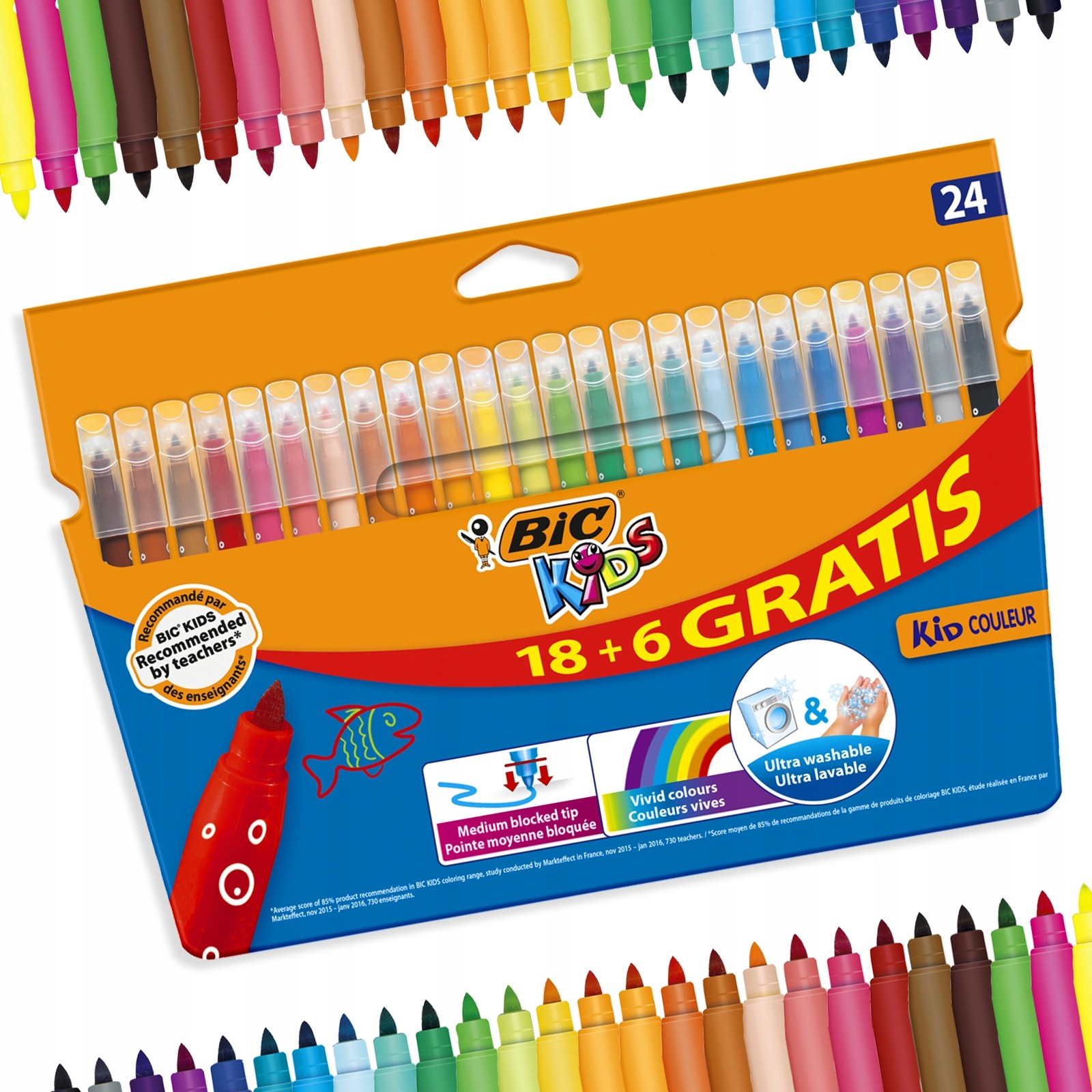 flamastry bic couleur 186