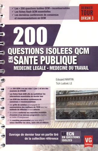 200 QUESTIONS ISOLÉES QCM SANTE PUBLIQUE
