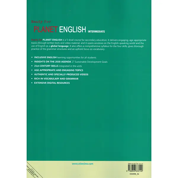 Ready for Planet English SB Intermediate verso