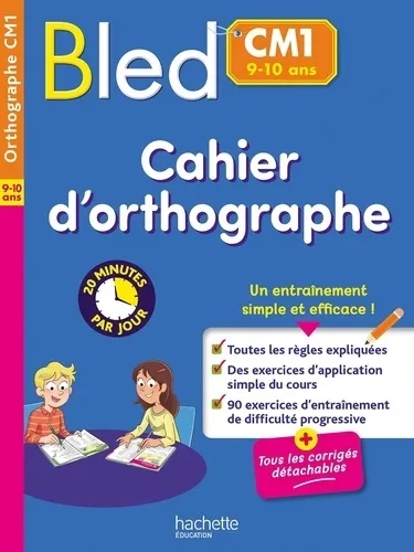 9782017231684 bled cm1 cahier dorthographe