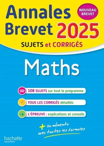 9782017268857 maths 3e annales brevet nouveau brevet