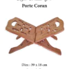 PORTE CORAN Acajou 39x18 1