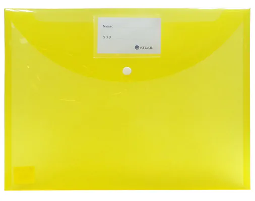 Enveloppes Plastifiées Trans F/S Clair Jaune