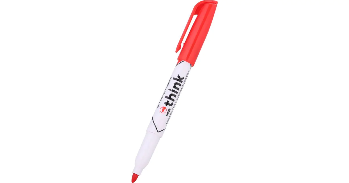 whiteboard marker deli 1 5mm tip red og 20183